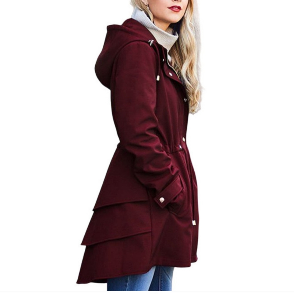 Jessica Simpson Ruffle Back Coat XXL
